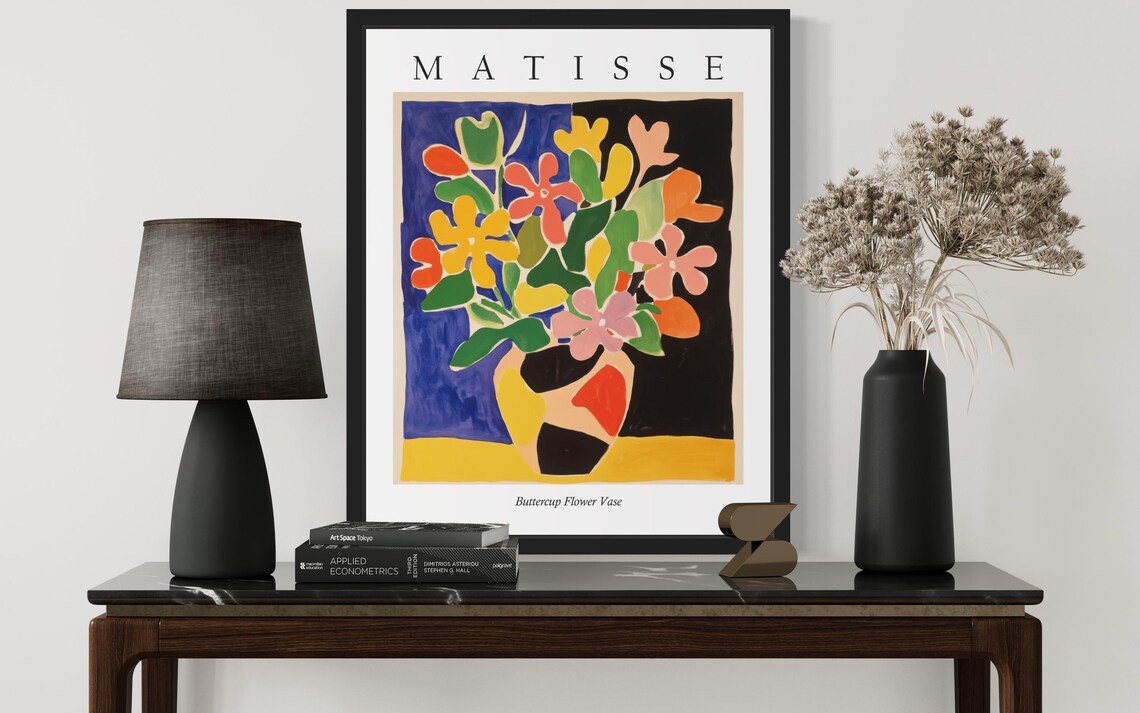 Matisse Style Buttercup Flower Vase Cheerful Fauvist Still Life Poster - Image 3