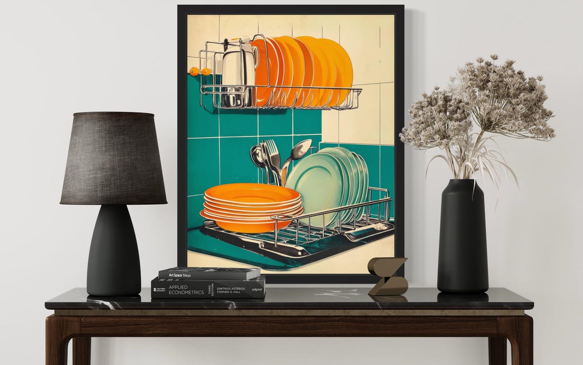 Dish Rack Pop Art Poster - Image 3