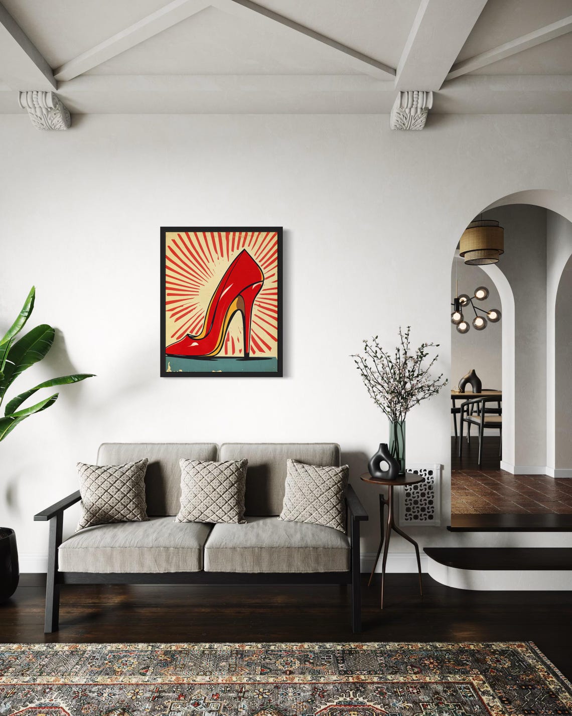 Red Heels Pop Art Poster - Image 4