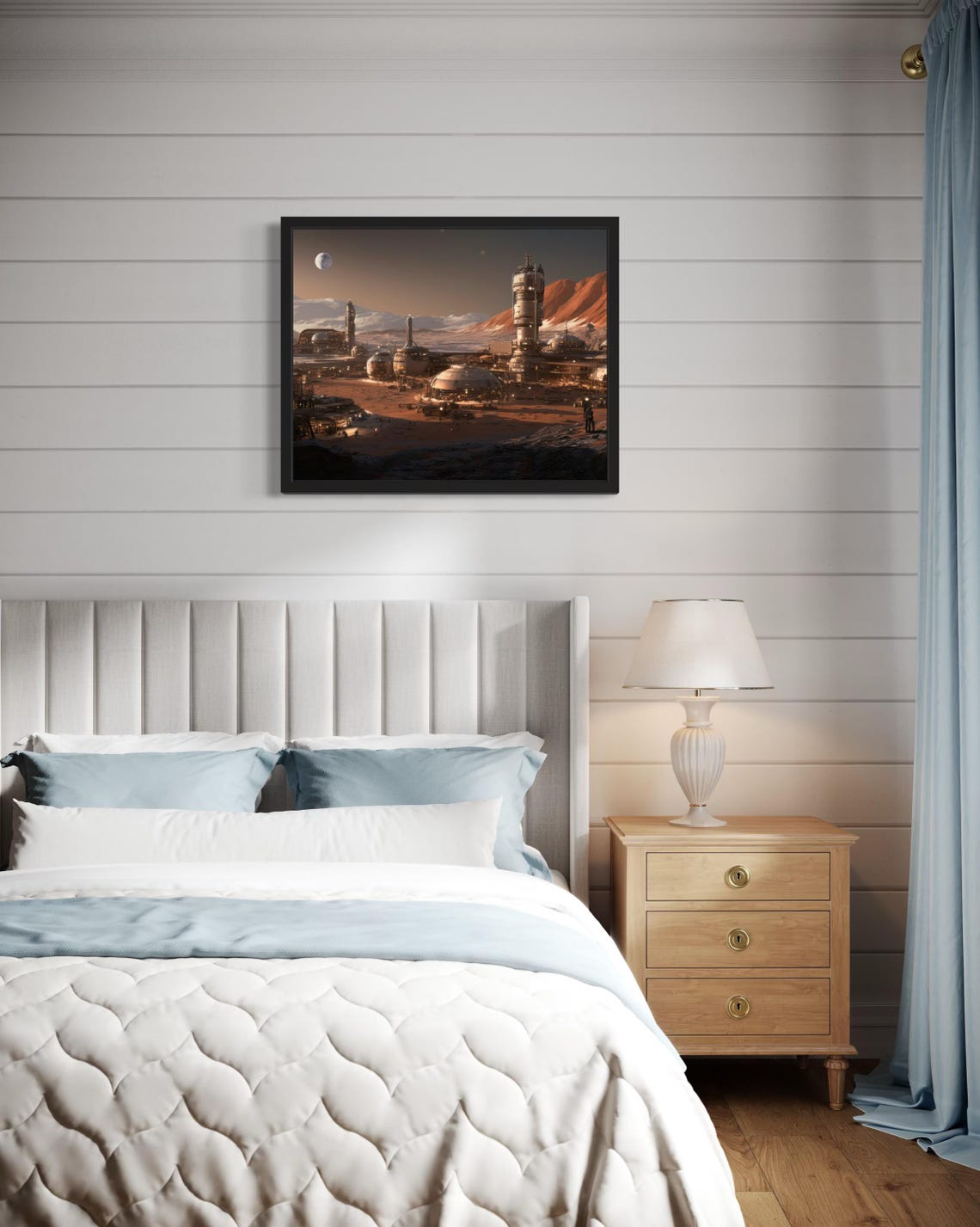 Mars Settlement Abstract Wall Art Print - Image 4