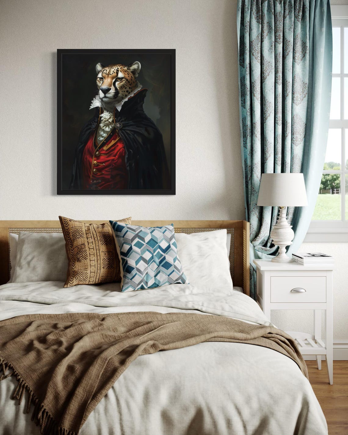 Cheetah Vampire Aristocratic Gothic Portrait Regal Art Poster - Image 4
