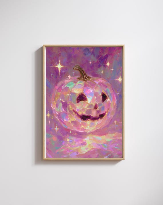 Halloween Pumpkin Spooky Posterpumpkin Art Printtrendy Print