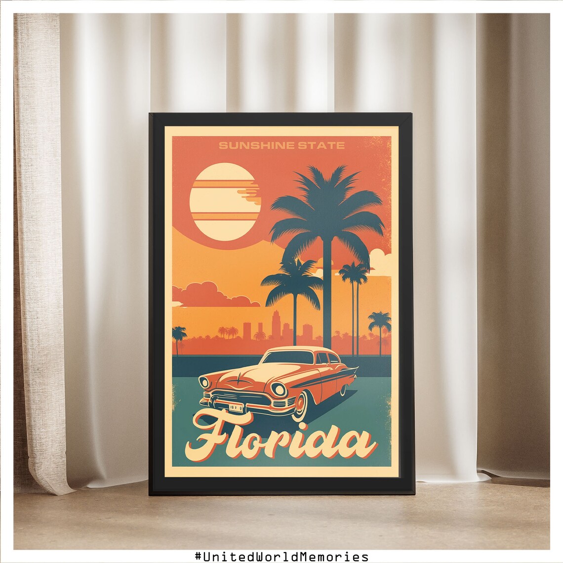 Florida Vintage Travel Poster, Sunshine State Art Print - Image 5
