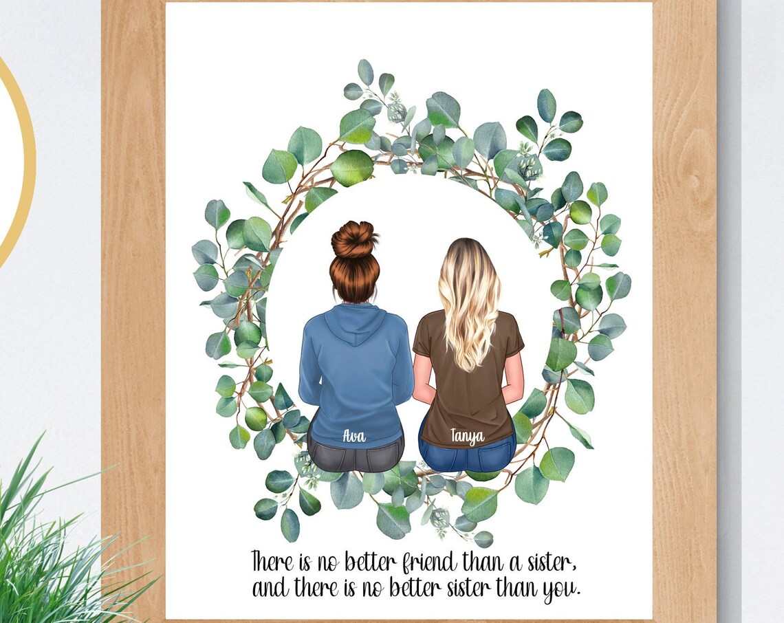 Custom Sisters Birthday Gift For Sibling Sisters