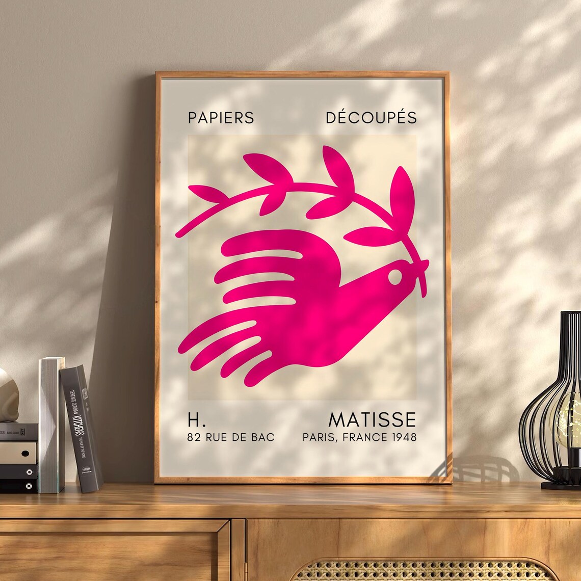 Henri Matisse Bird Boho Style Exhibition Poster Eclectic Prints Gallery Wall Art Retro Trendy Instant