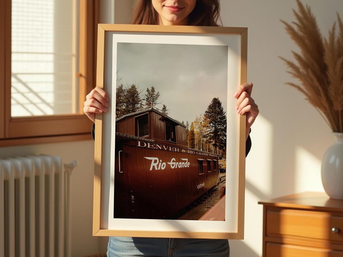 Denver and Rio Grande Western Train Caboose Railroad Photo Poster - Image 2