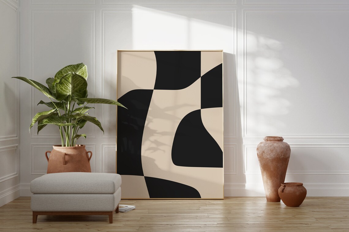 Neutral Beige Abstract Print, Minimalist Wall Art - Image 4