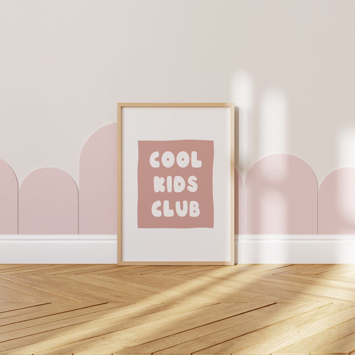 Cool Kids Club Print Girl Nursery Decor Nursery Print Kids Room Print Playroom Decor Pink Wall Art Girl Room Decor Wall Art - Image 3