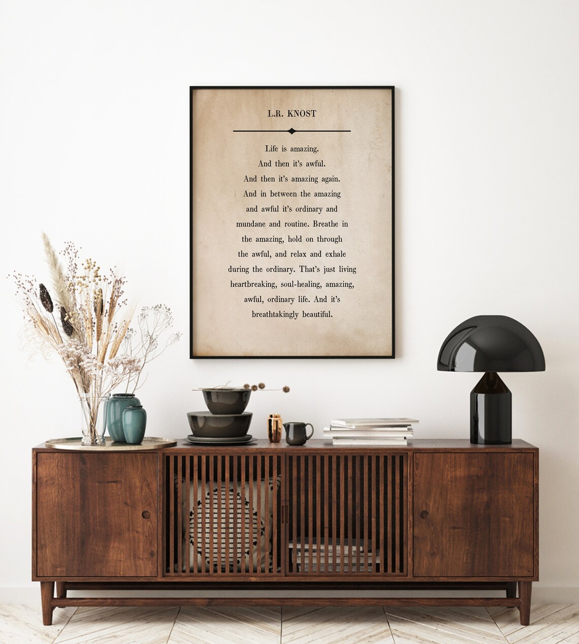 Life Is Amazing Quote Sign, Inspirational Wood Print - Image 2
