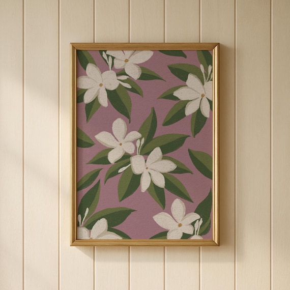 Sampaguita Philippines Poster Satin Filipino Home Wall Art