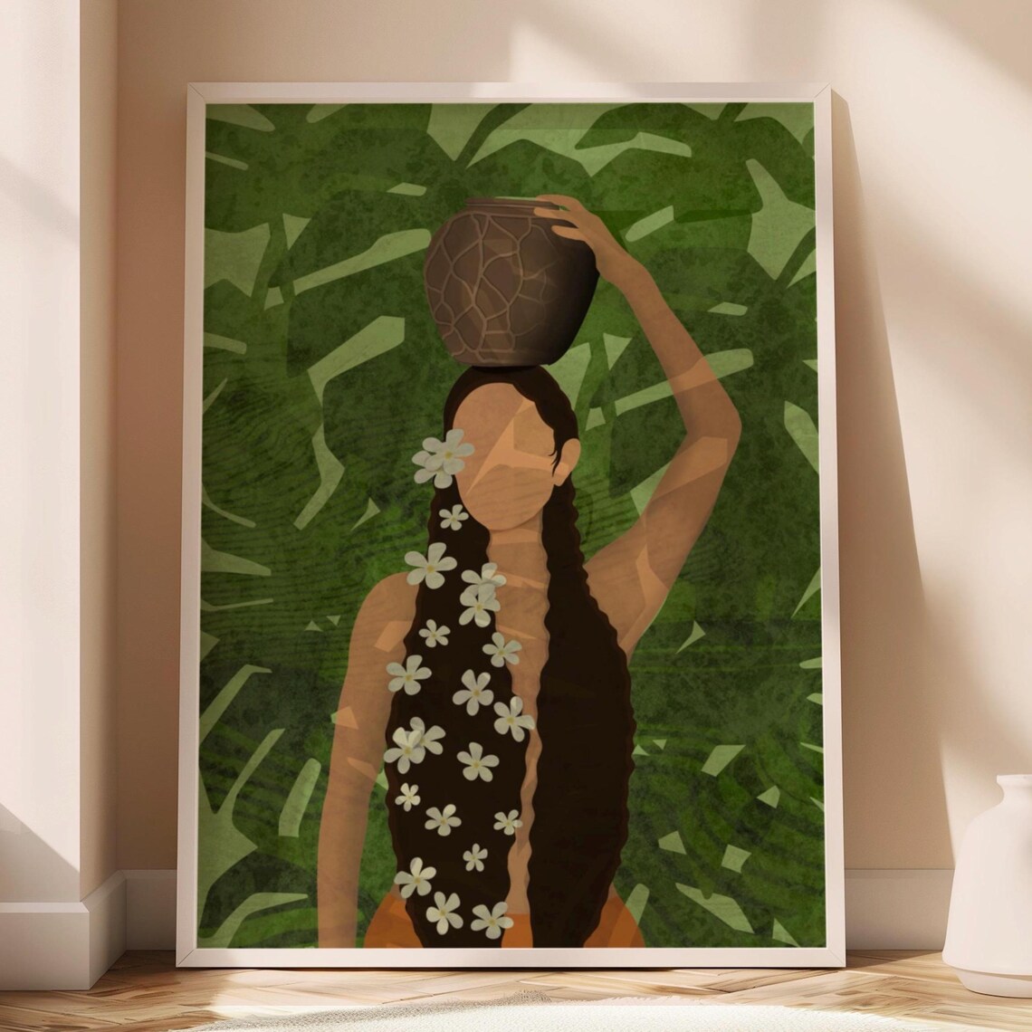 Native Filipino Sampaguita Wall Art Print