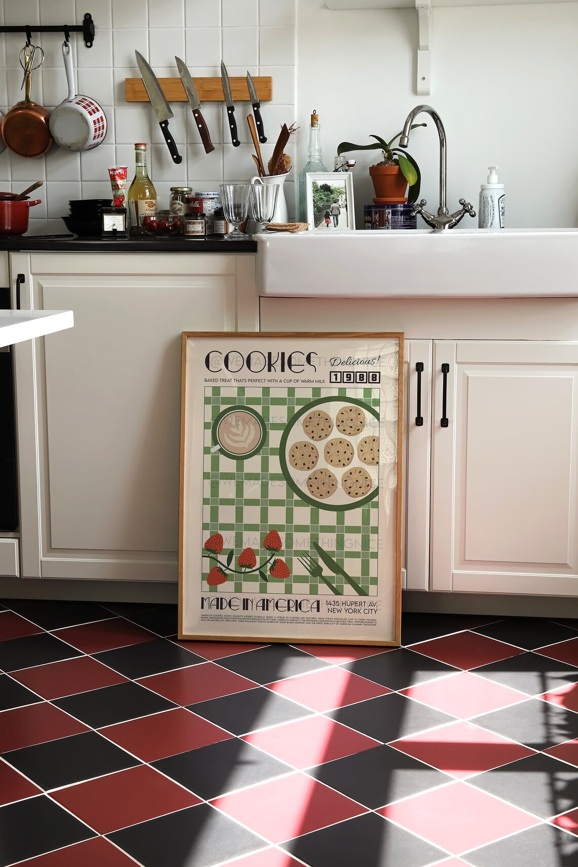 Cookies Poster, Retro Pop Art Kitchen Print - Image 4