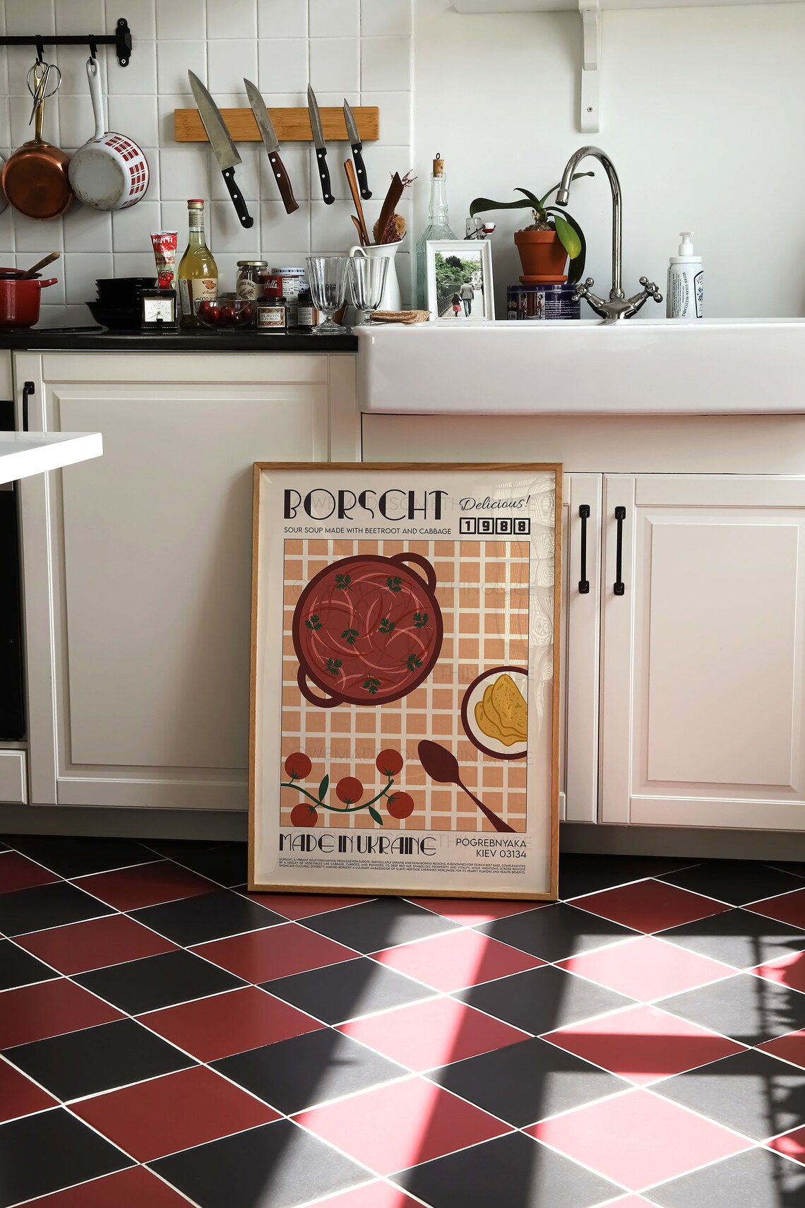 Borscht Poster, Modern Kitchen Food Illustration - Image 3