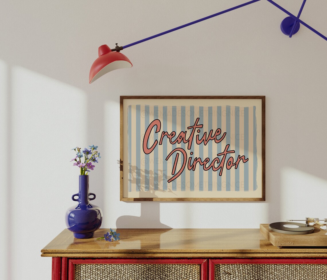 Creative Director Retro Poster, Coquette Room Decor - Image 2