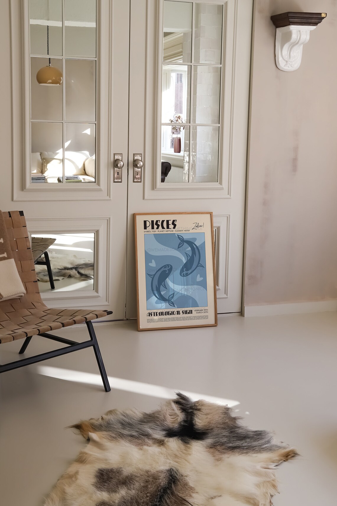 Pisces Horoscope Print, Astrological Wall Art - Image 2
