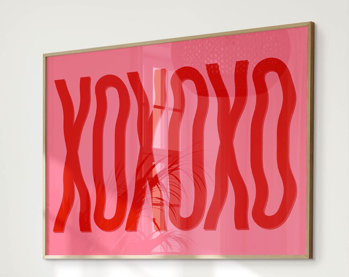 Preppy Typography Y2K Aesthetic Art Print