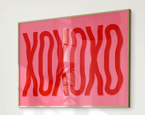 Preppy Typography Y2K Aesthetic Art Print