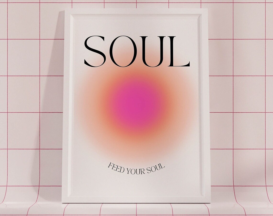 Aura Poster, Trendy Spiritual Yoga Decor Art Print - Image 2