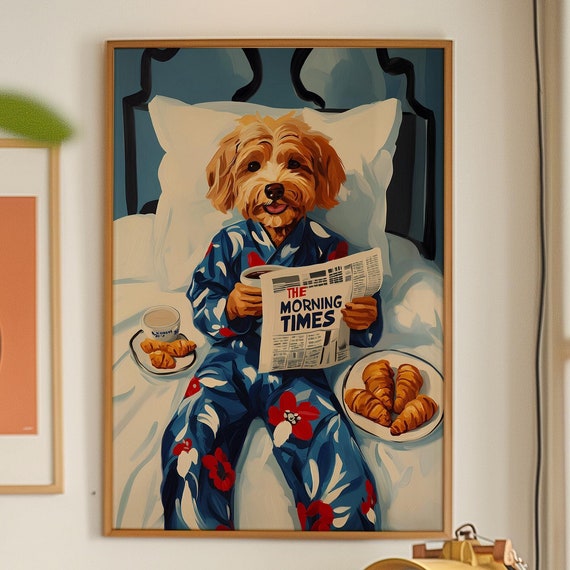 Maltese Dog Matisse Print Kitsch Kitchen Art