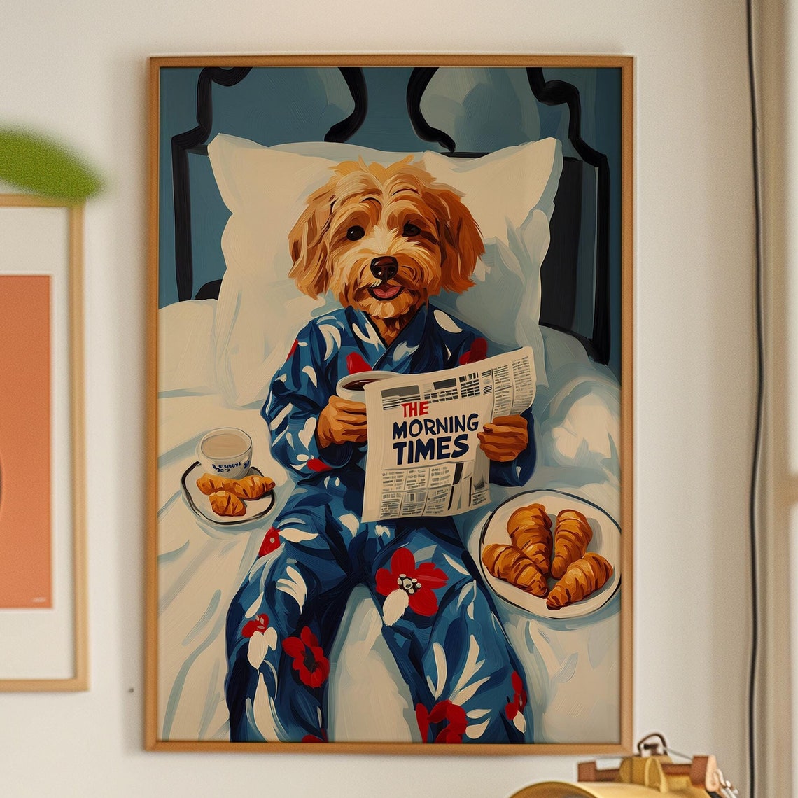 Maltese Dog Matisse Print Kitsch Kitchen Art