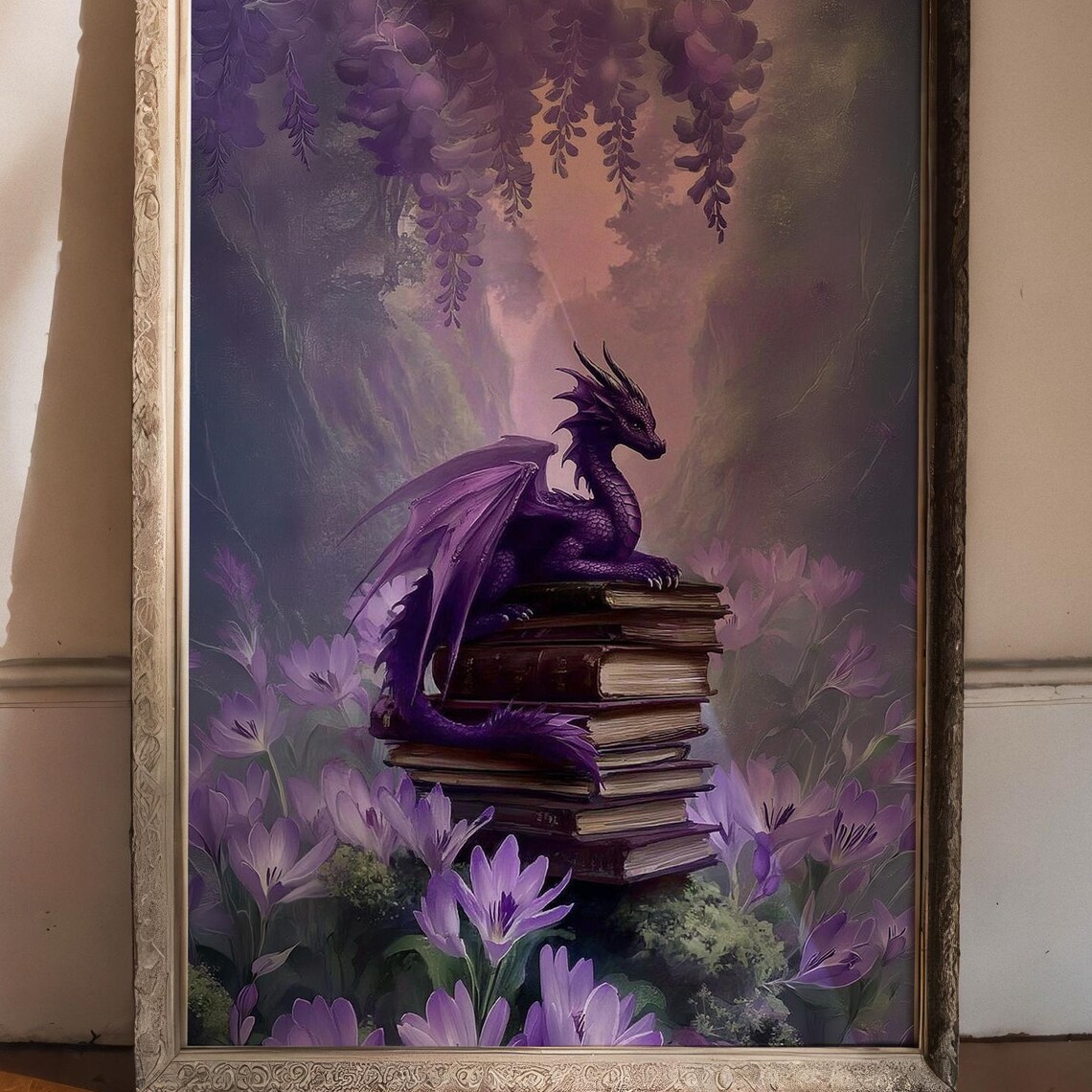 Fantasy Dragon, Bookish Wall Art Poster