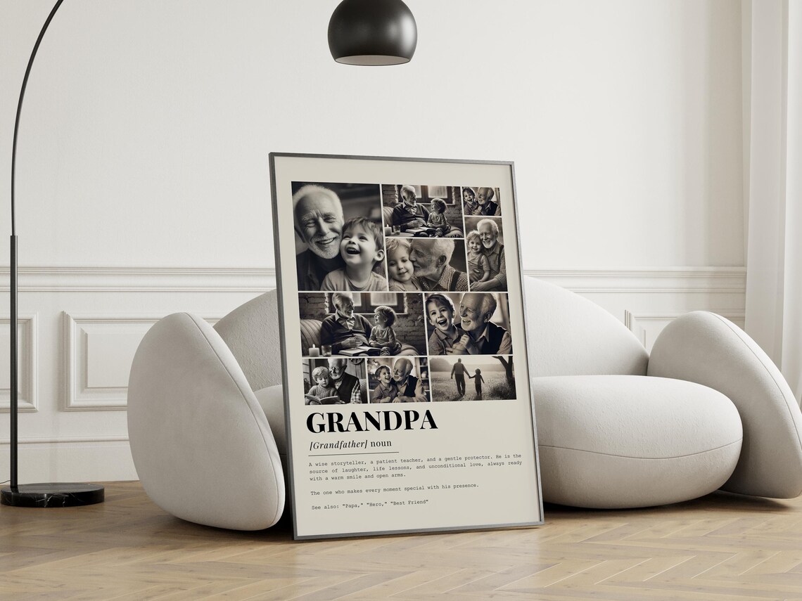 Grandpa Definition Photo Collage, Gift for Dad - Image 4