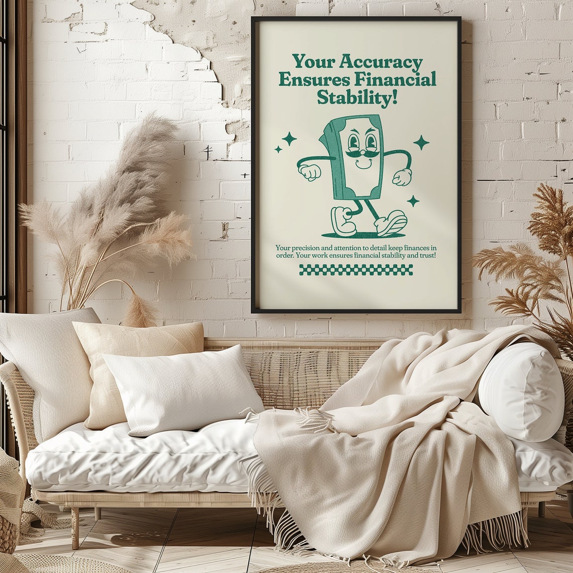 Your Accuracy Ensures Financial Stability Accounting Gift Quote Poster - Image 4
