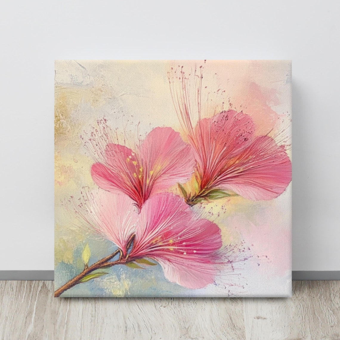 Albizia Flower Painting Print Silk Plant Print Flower Wall Art Large Wall Art Albizia Art Print Flower Home Decor