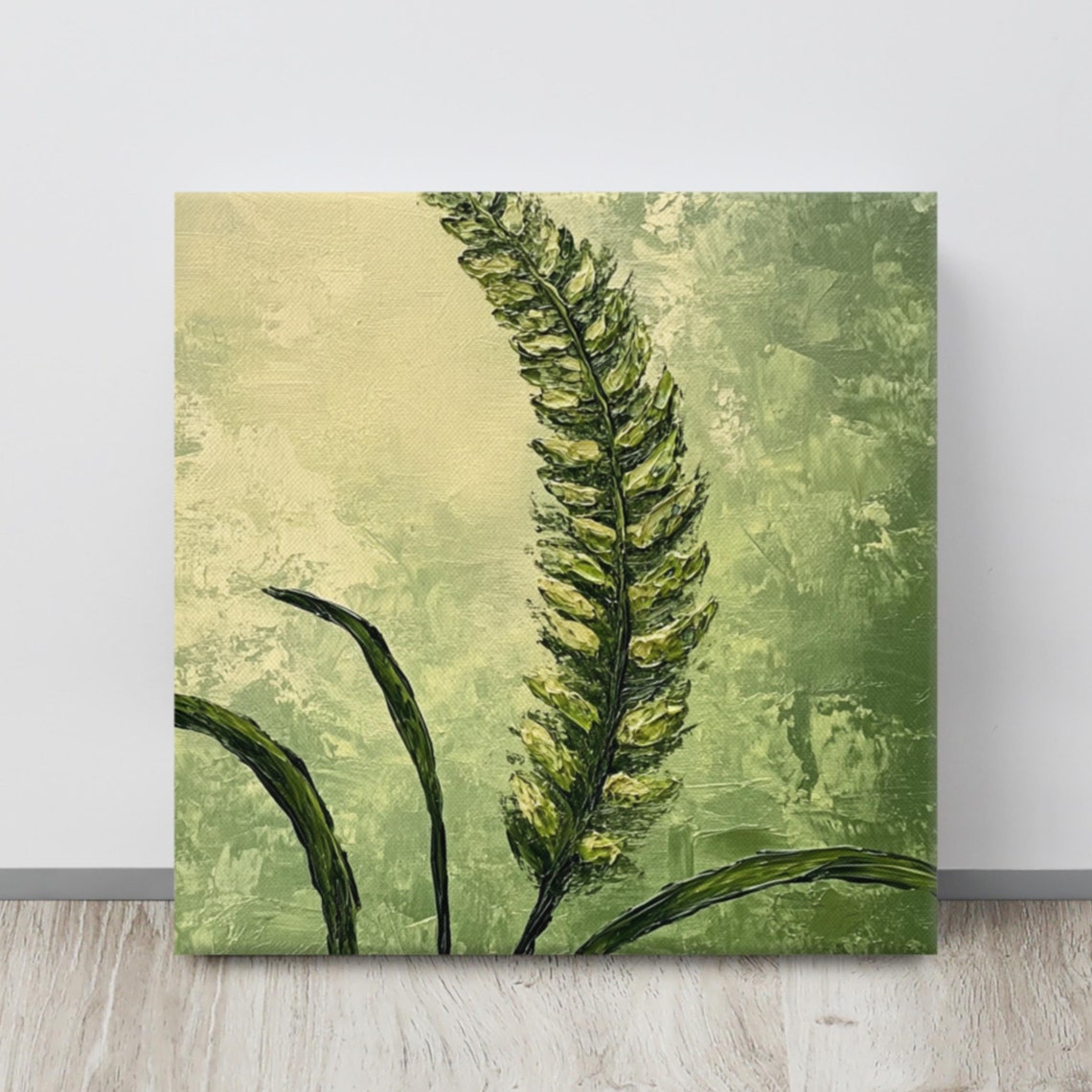 Foxtail Fern Print Foxtail Fern Painting Print Plant Wall Art Green Wall Art Sprengers Asparagus Plant Wall Art