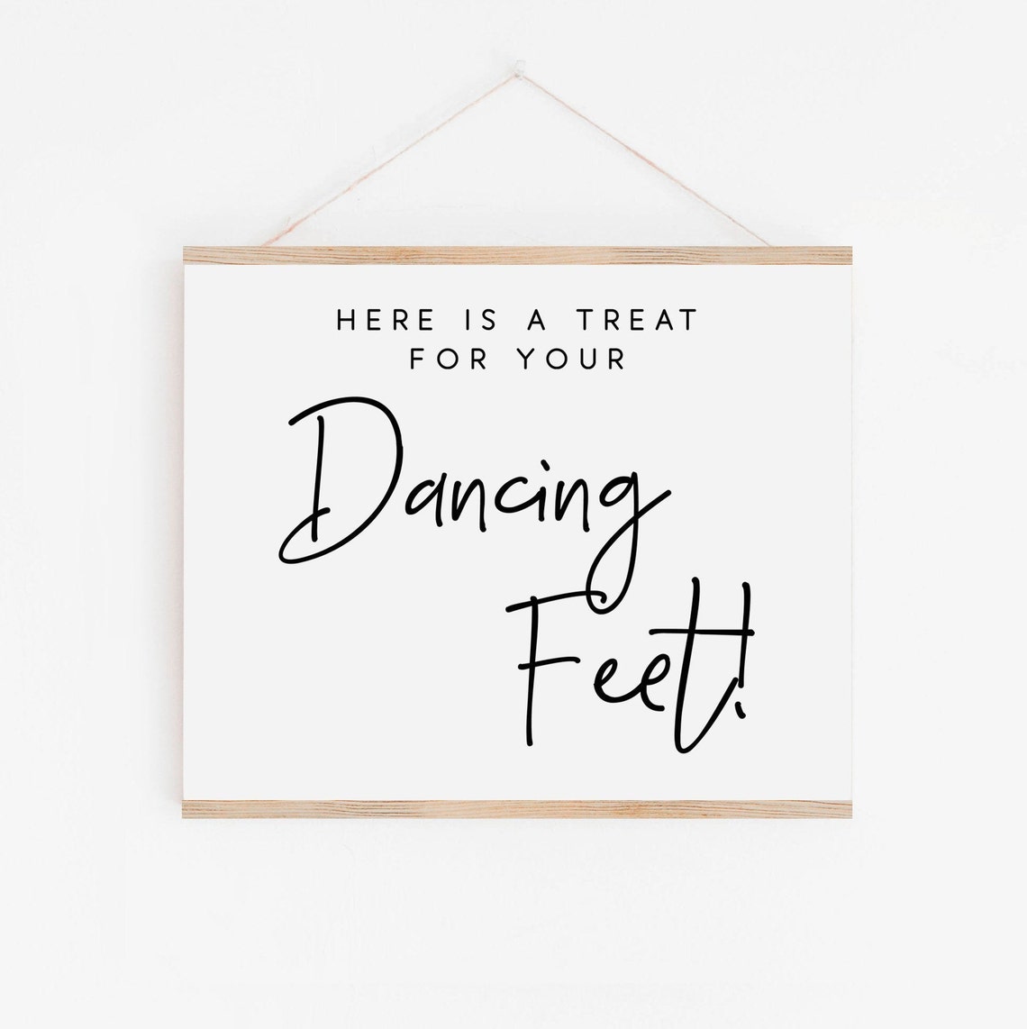 Dancing Shoes Sign Wedding Print Poster