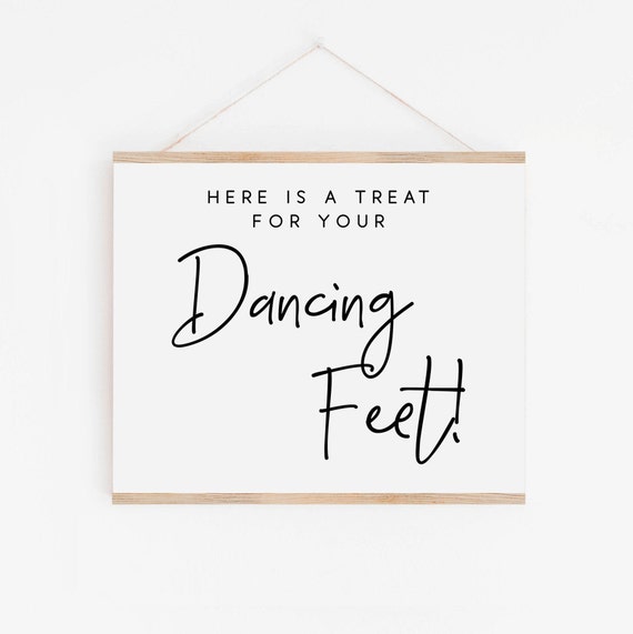 Dancing Shoes Sign Wedding Print Poster