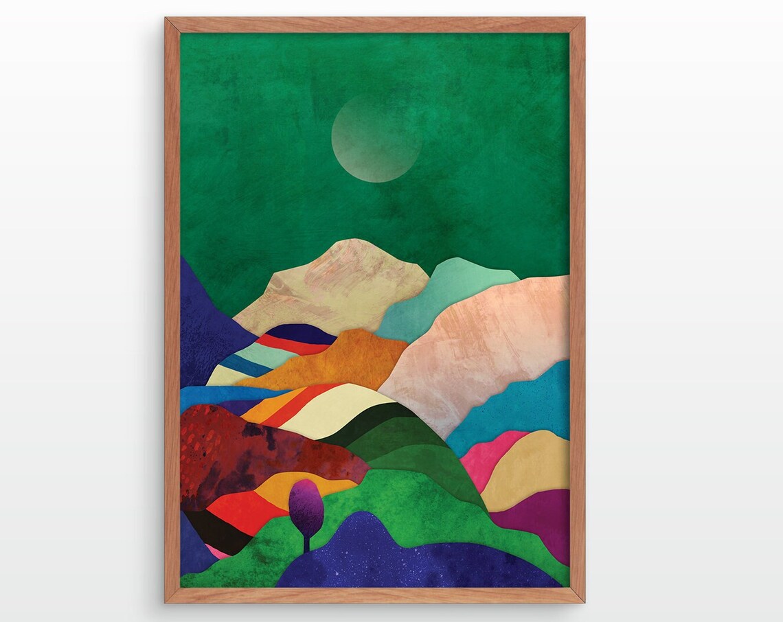 New Day In The Mountains Art Print