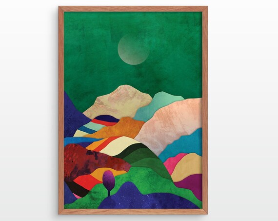 New Day In The Mountains Art Print