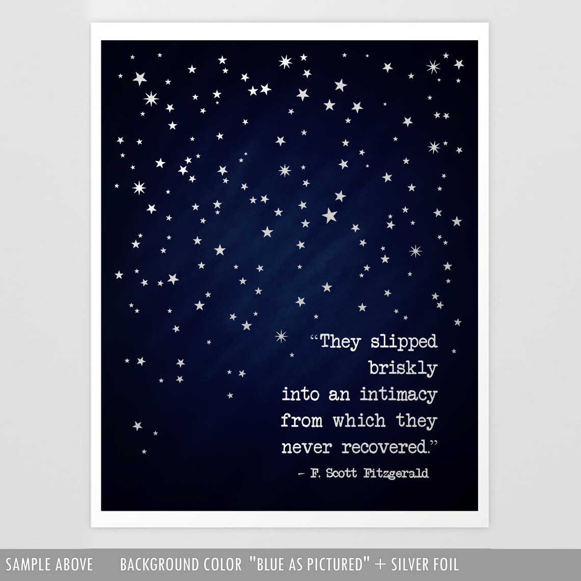 F. Scott Fitzgerald Typewriter Quote, Art Print - Image 2