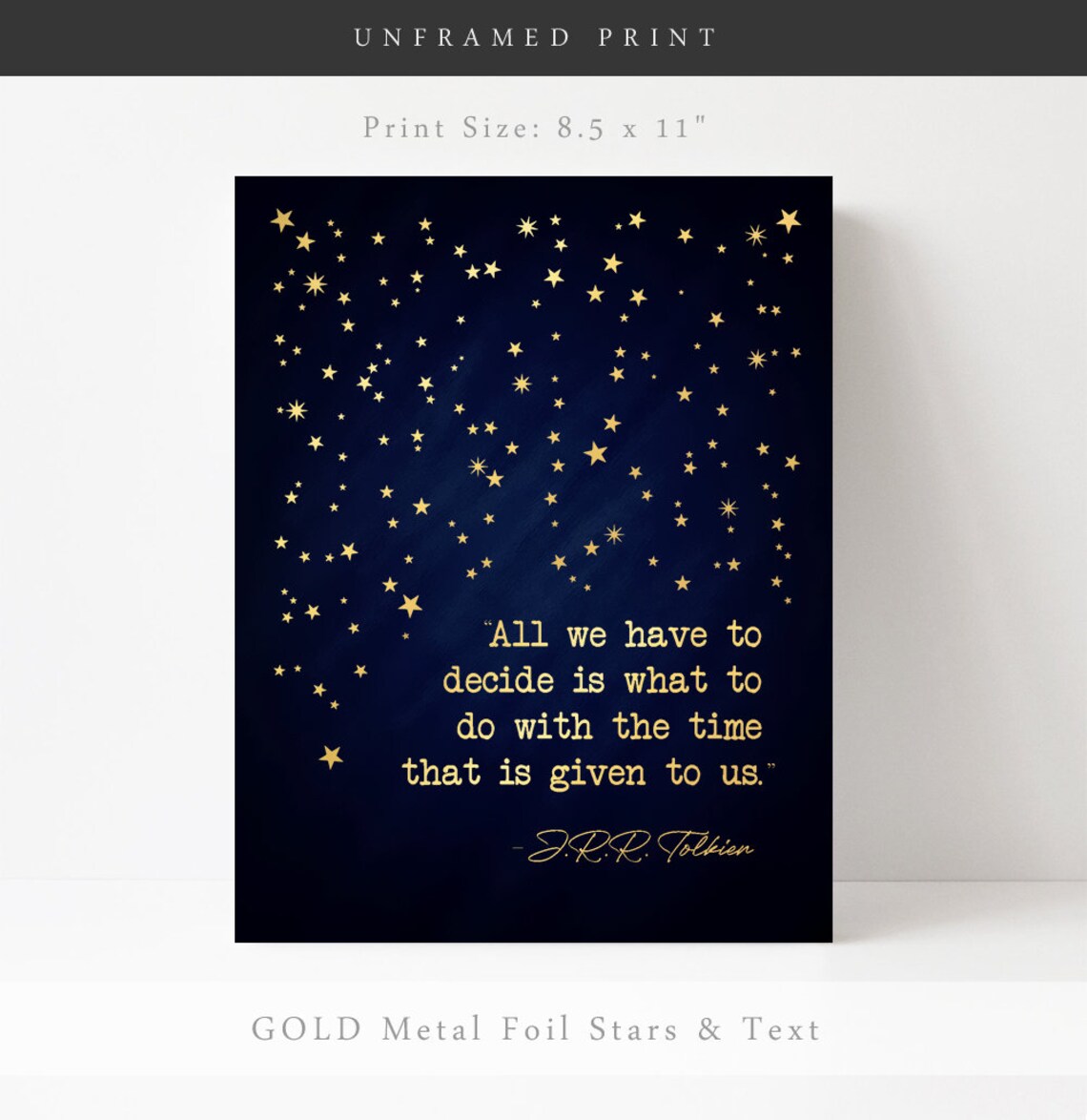 J.R.R. Tolkien Quote, LOTR Literary Art Print - Image 3