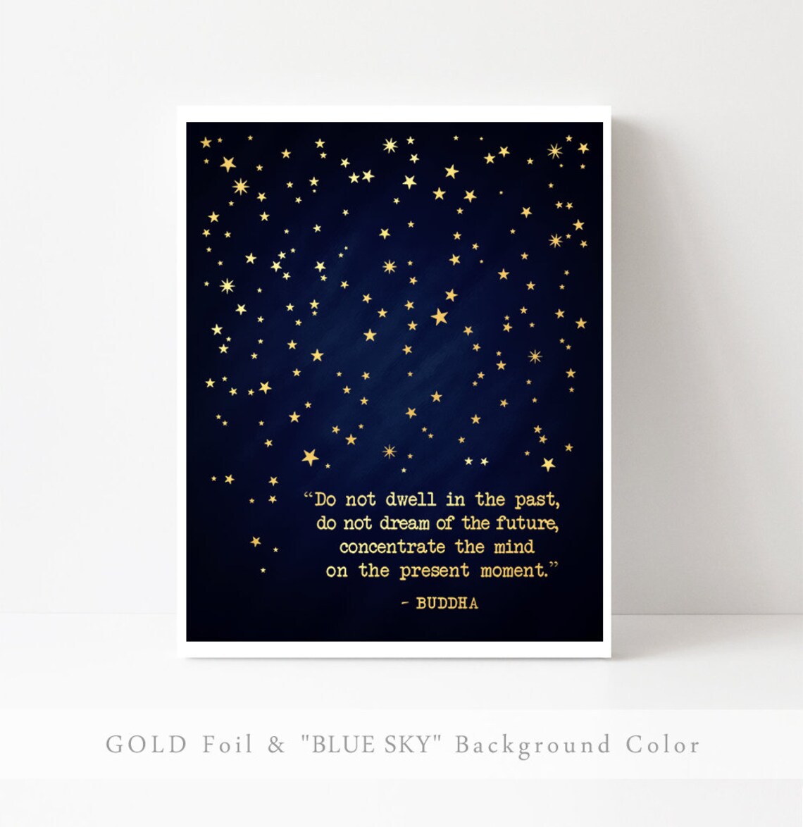Buddha Quote Typography Art Print, Meditation Decor - Image 2