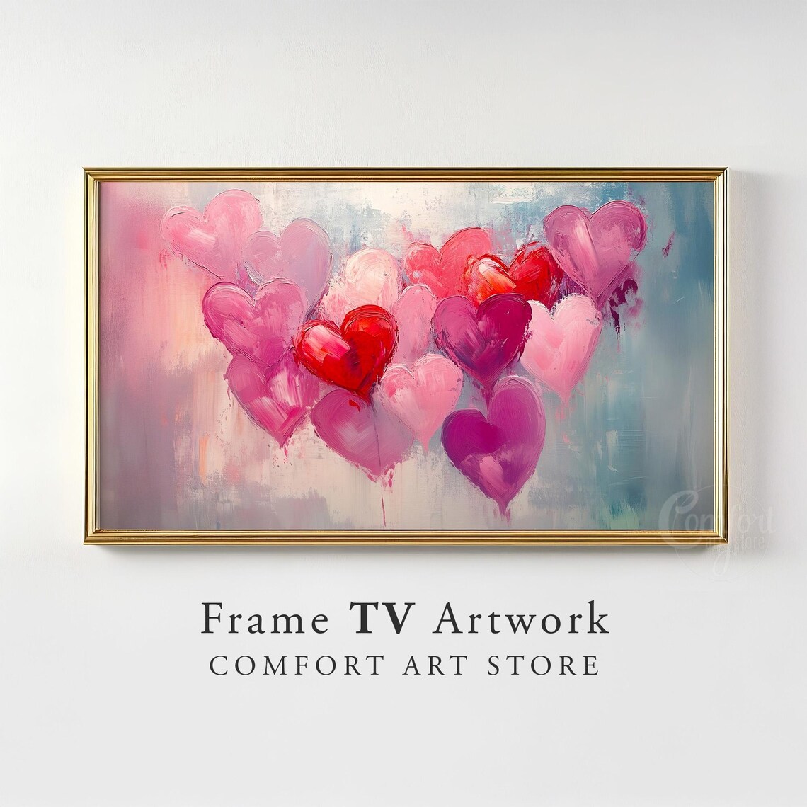 Valentines Day Heart Frame TV Art, Vintage Gift - Image 3