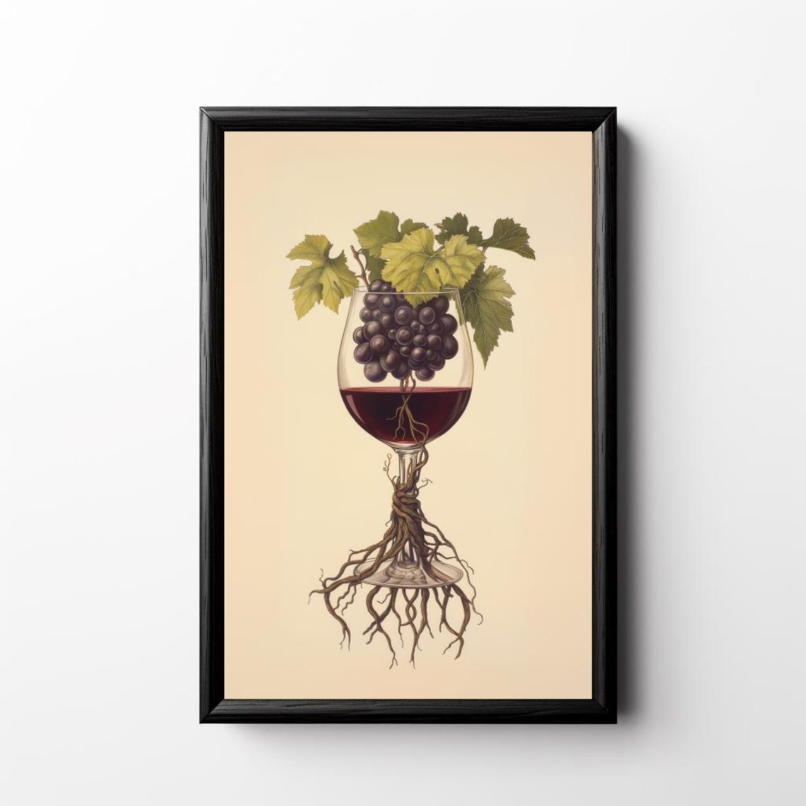Roots Of Wine Vintage Vineyard Art Print