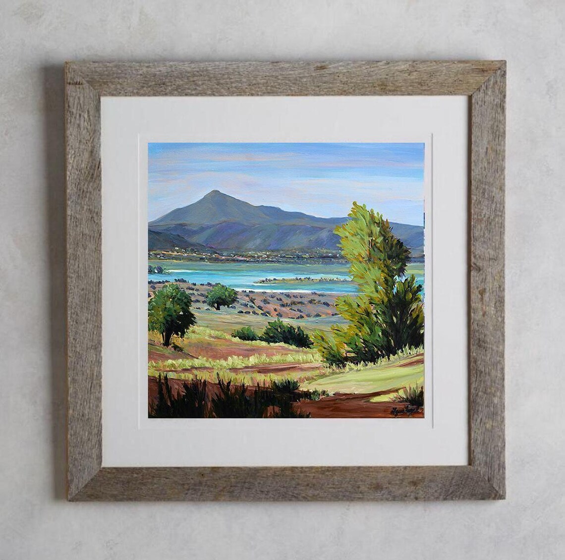 Lake Abiquiu New Mexico Southwest Mountain Lake Landscape Poster - Image 5