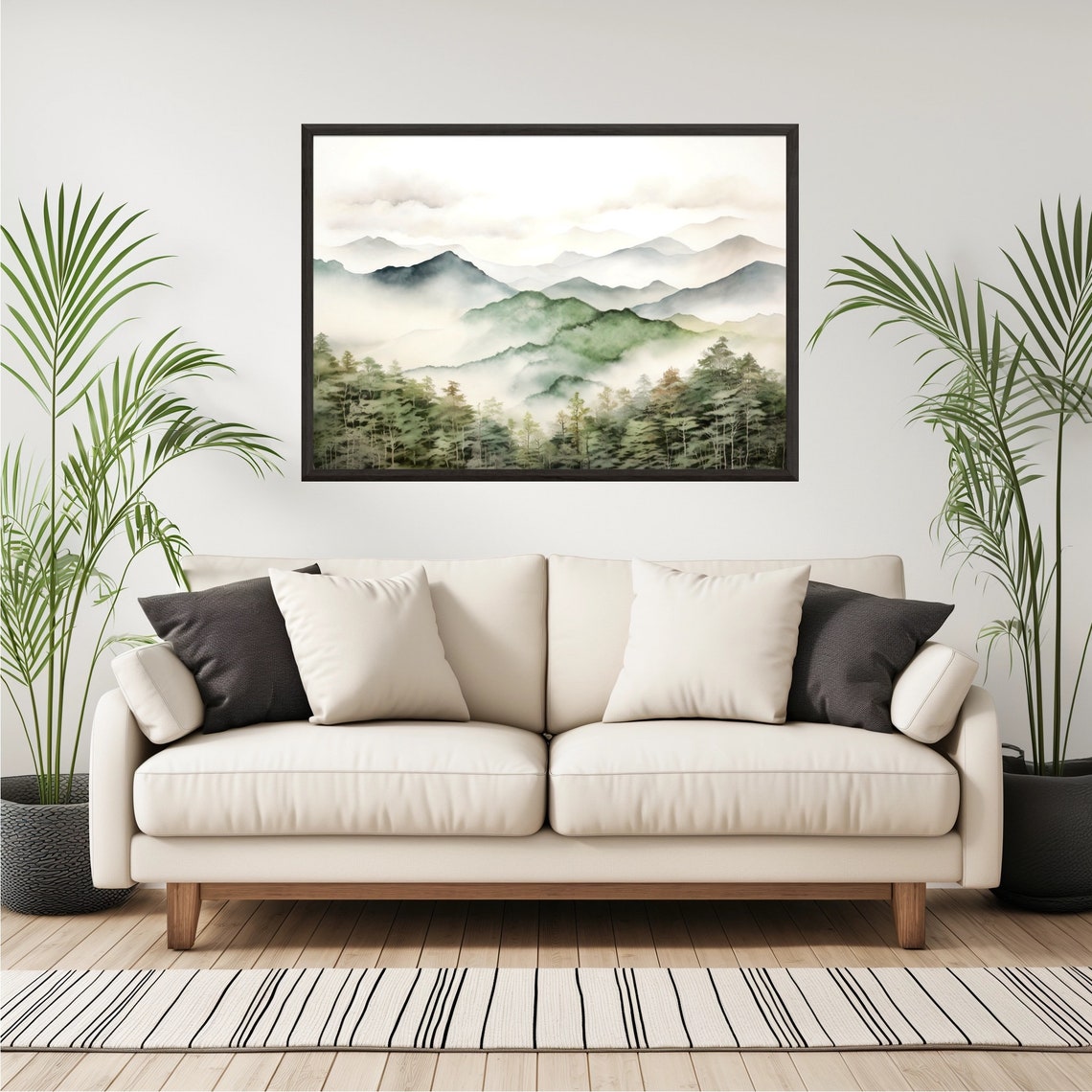Great Smoky Mountains National Park Watercolor Painting Art Pint Smoky Mountains Poster Watercolor Art Travel Gifts Travel Poster - Image 4
