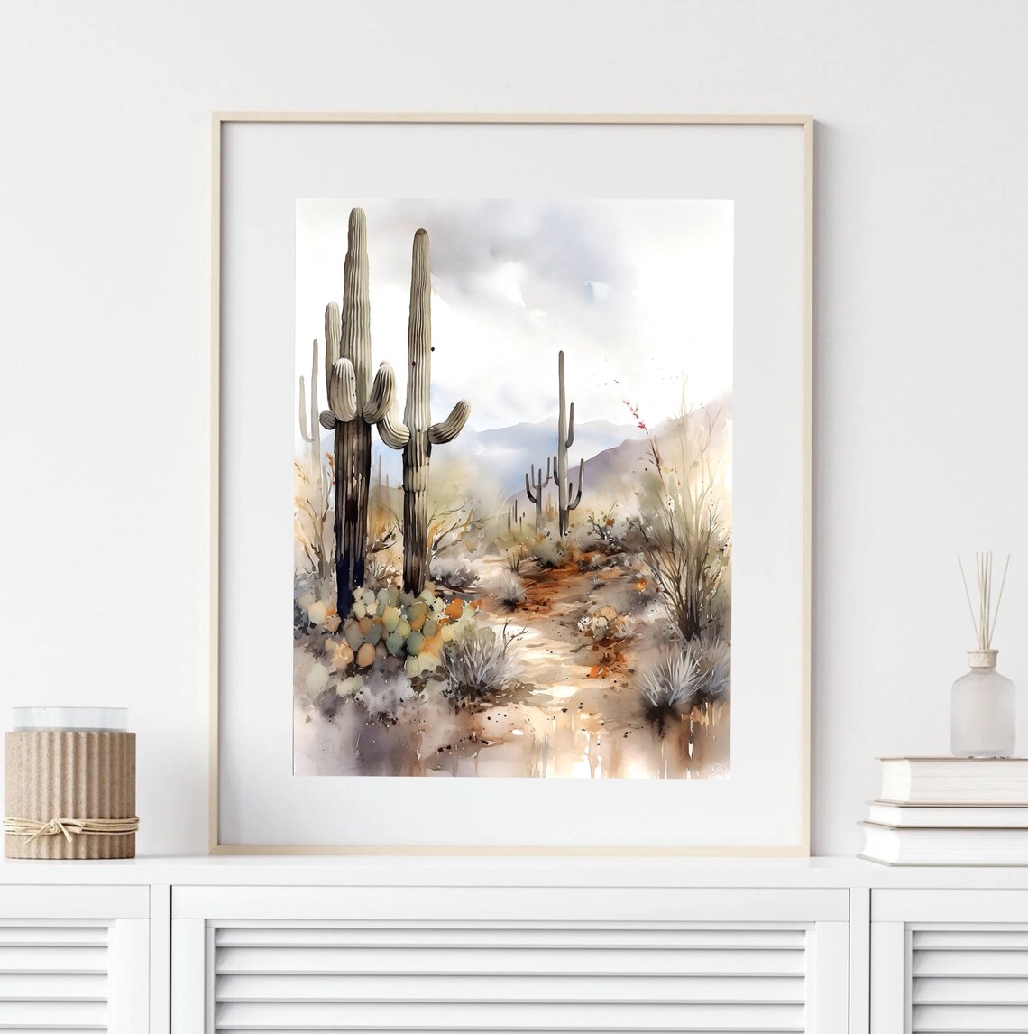 Saguaro National Park Travel Watercolor Poster - Image 4