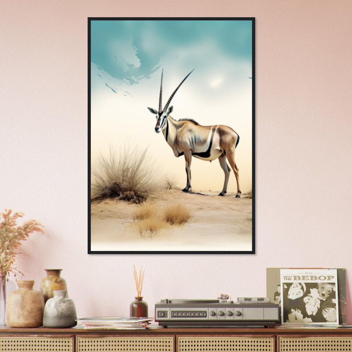 Etosha Namibia Framed Poster Travel Poster Africa Travel Poster Namibia - Image 3