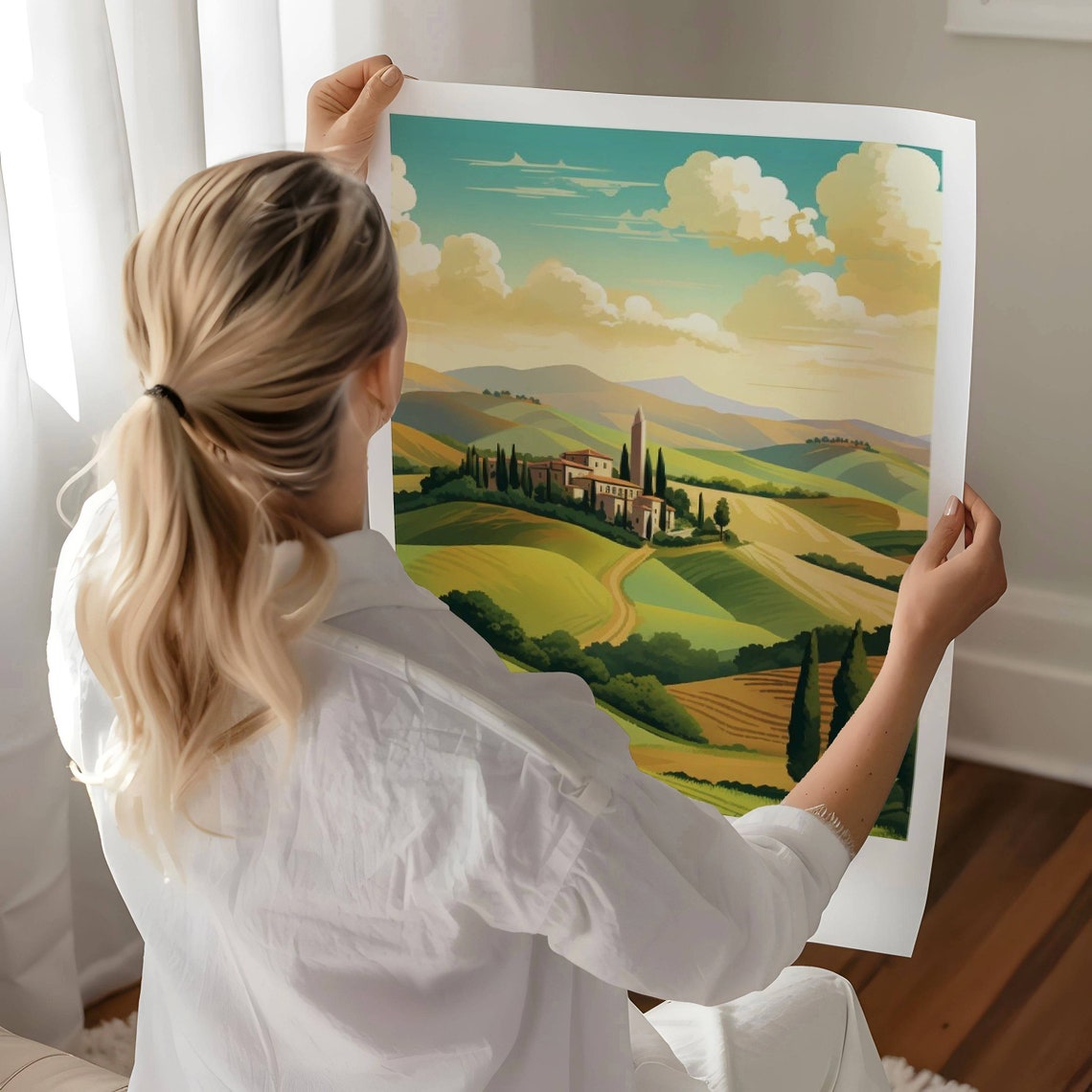 Tuscany Travel Poster Siena Travel Print Siena Premium Poster Siena Gift Siena Travel Souvenir Tuscany Travel Poster Italy Travel Print - Image 4