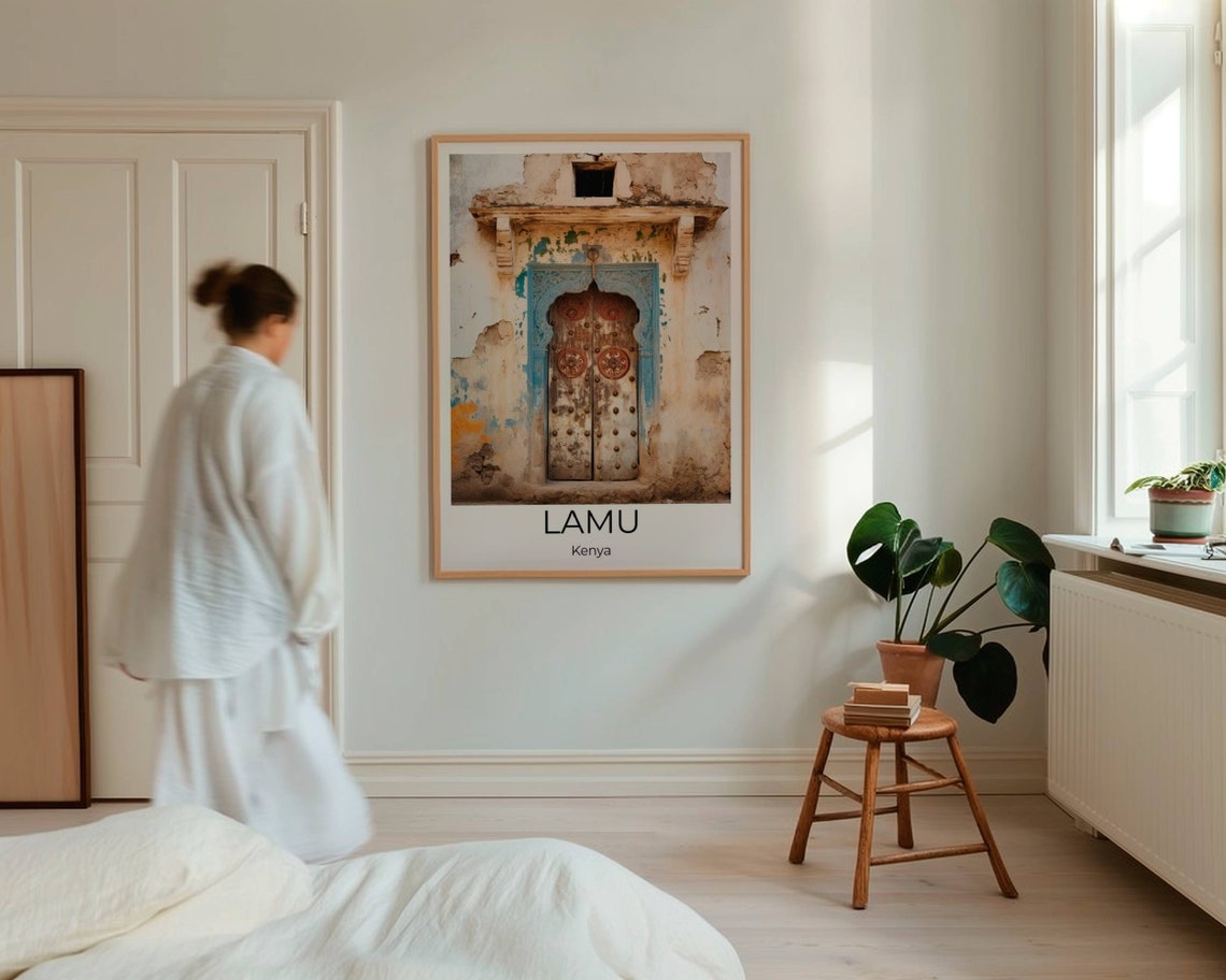 Doors Of Lamu 1 Travel Poster Lamu Wall Art Africa Travel Print Lamu Lamu Wall Decoration Travel Souvenir Lamu Lamu Gift - Image 4