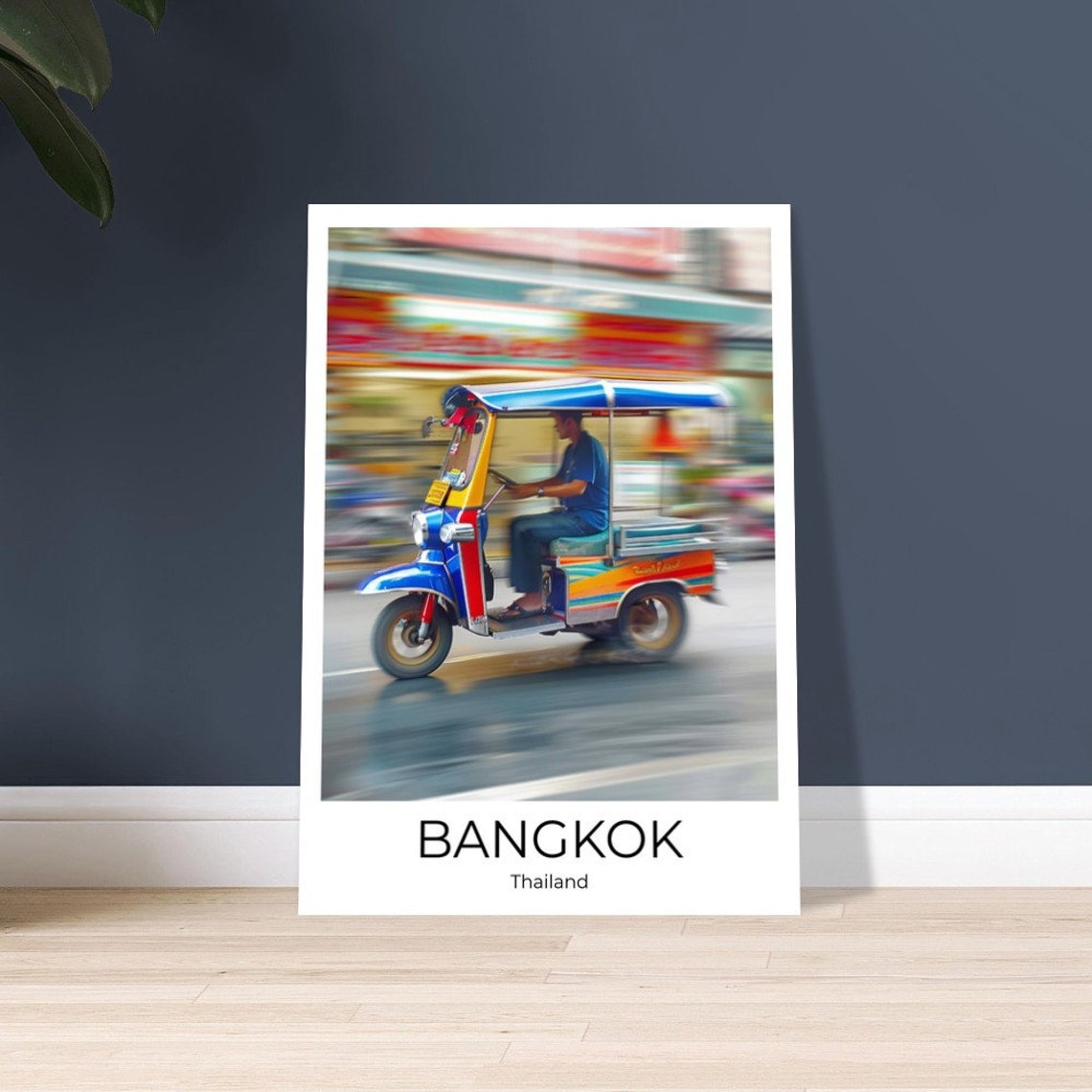 Bangkok Tuk Tuk Travel Poster Of Street Life At Bangkok Wall Art Bangkok Travel Thailand Bangkok Wall Decoration - Image 4