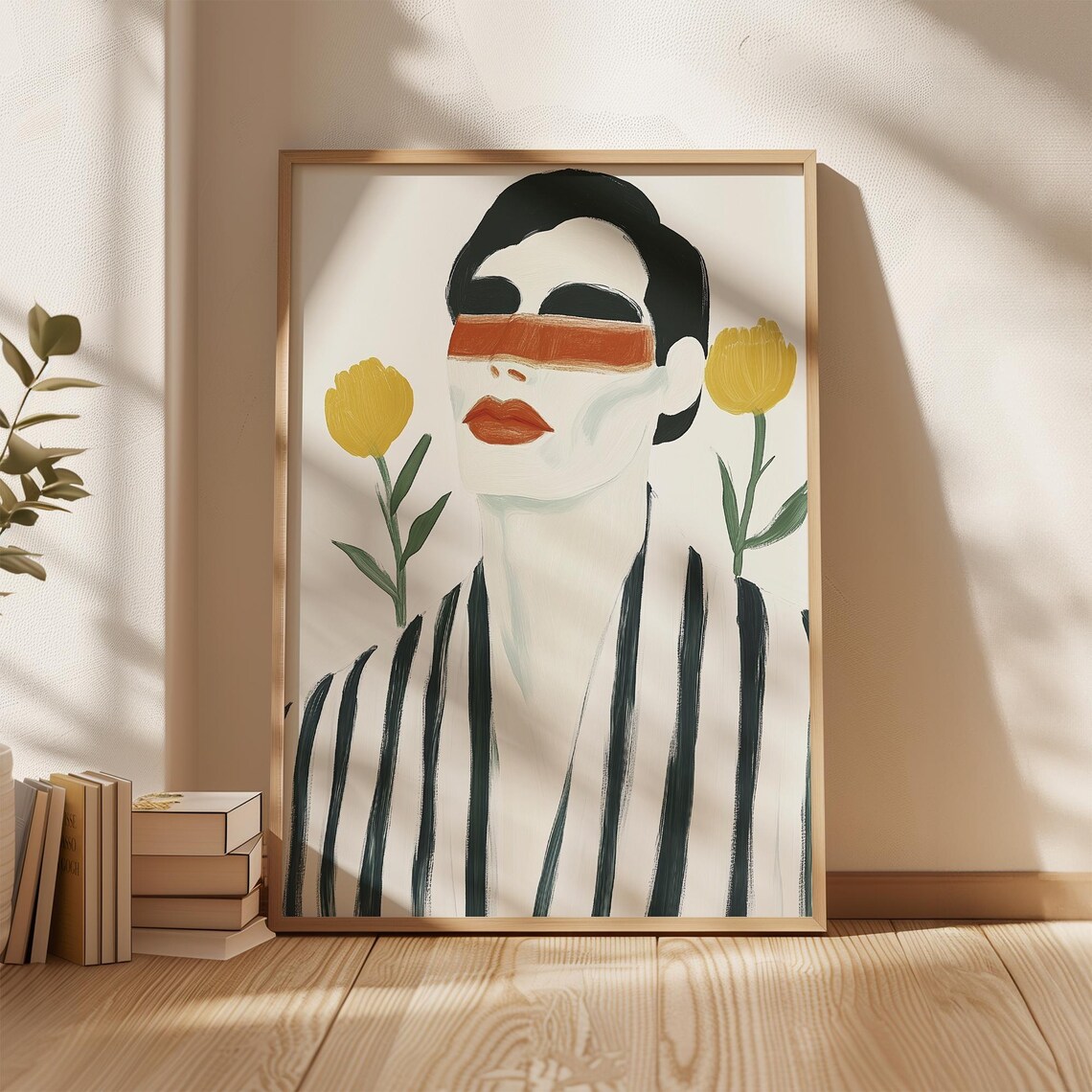 Abstract Men Print, Minimalist Contemporary Portrait - Image 2