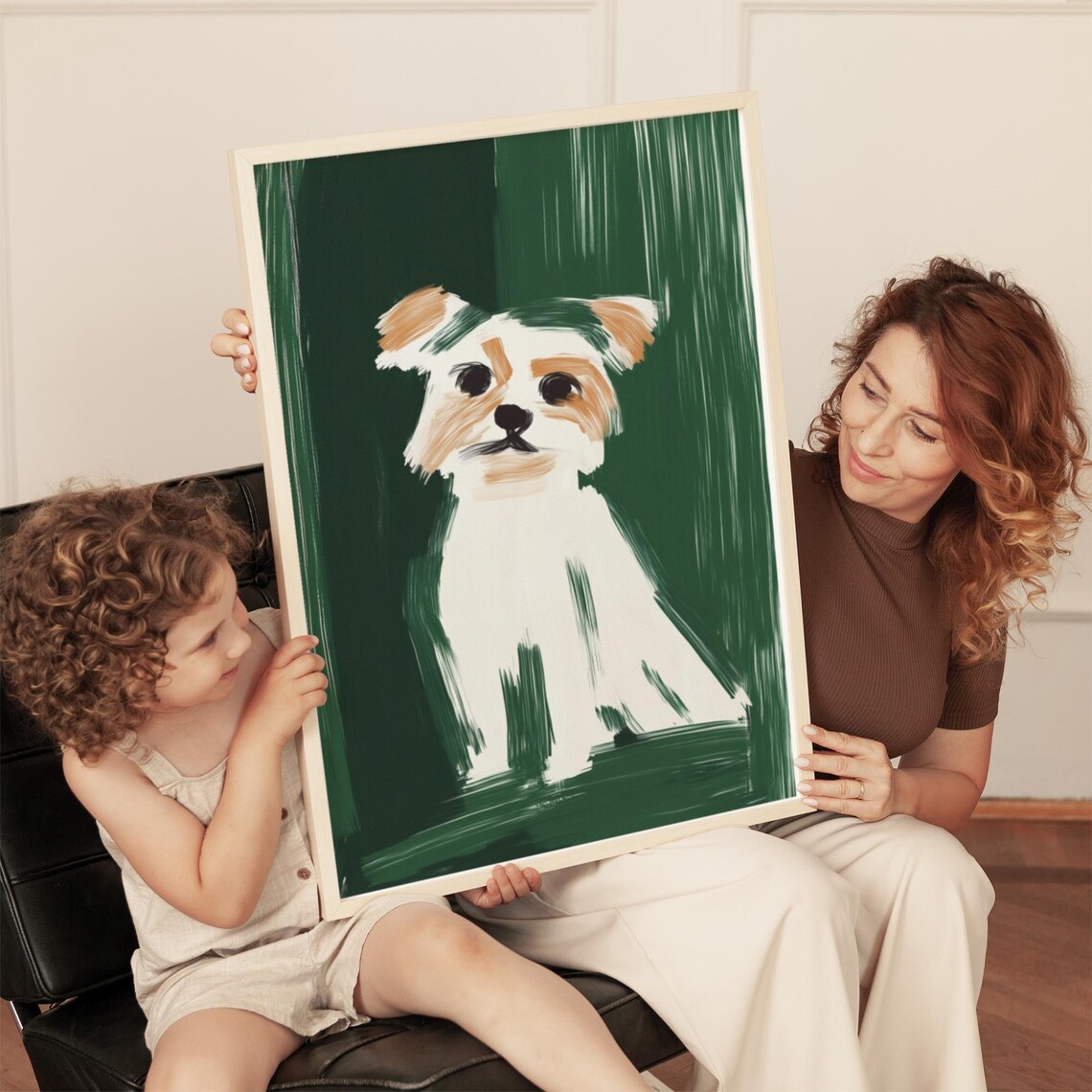 Puppy Pet Portrait, Minimalist Dog Illustration - Image 5