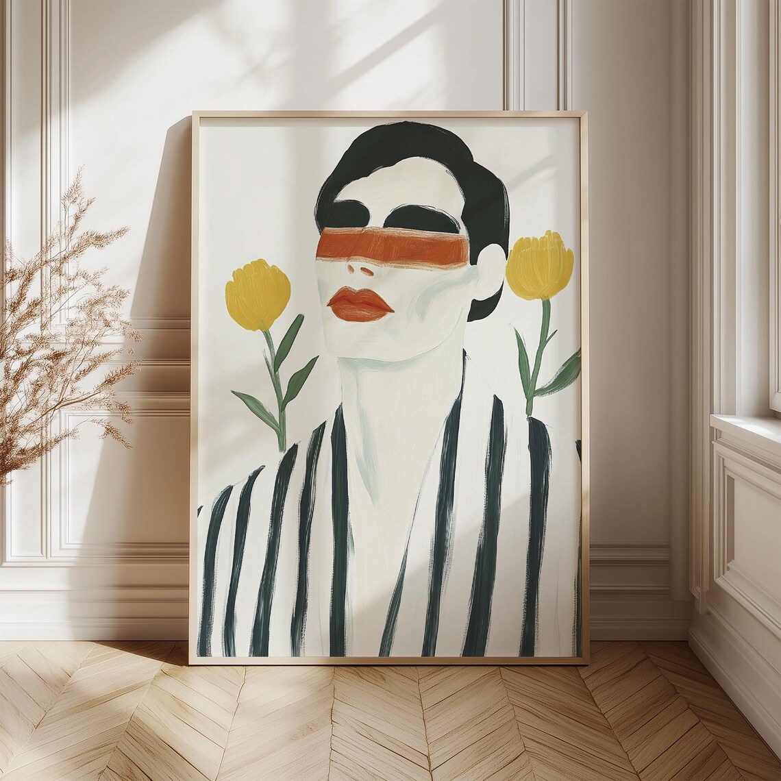 Abstract Men Print, Minimalist Contemporary Portrait - Image 3