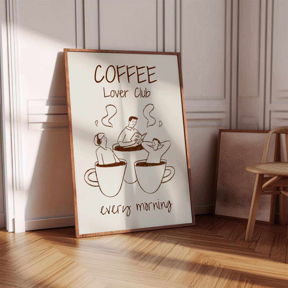 Coffee Poster Print Kitchen Wall Art Kitchen Decor Coffee Wall Art Kitchen Print Trendy Retro Wall Art Coffee Bar Art Prints - Image 2