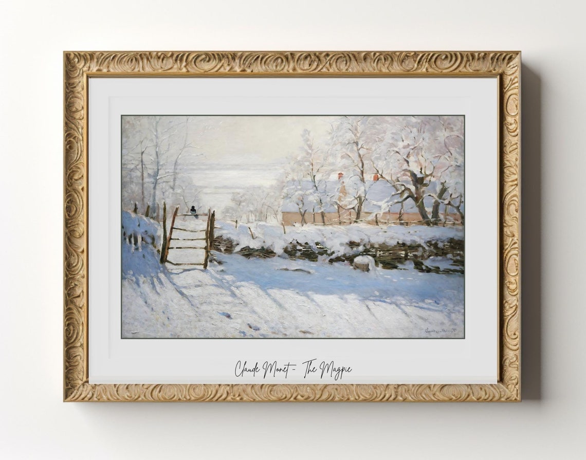 Claude Monet The Magpie, Impressionism Landscape
